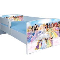 Pat Printesele Disney, cu protectie, 130×60 cm