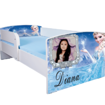 Pat personalizat Elsa, cu protectie, 130×60 cm