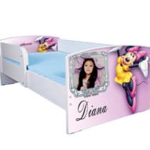 Pat personalizat Minnie, cu protectie, 130×60 cm