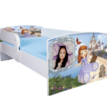 Pat personalizat Printesa Sofia 2, cu protectie, 130×60 cm