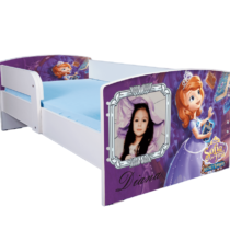 Pat personalizat Sofia, cu protectie, 130×60 cm