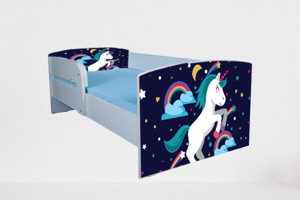 Pat Little Poney, cu protectie, 130×60 cm