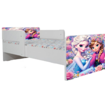 Pat Frozen Flowers, cu dubla protectie, 130×60 cm