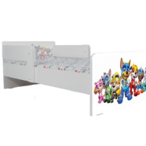 Pat Paw Patrol White, cu dubla protectie, 130×60 cm