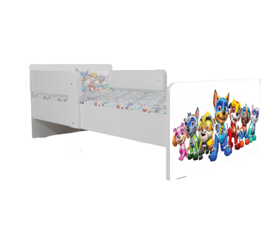 Pat Paw Patrol White, cu dubla protectie, 130×60 cm