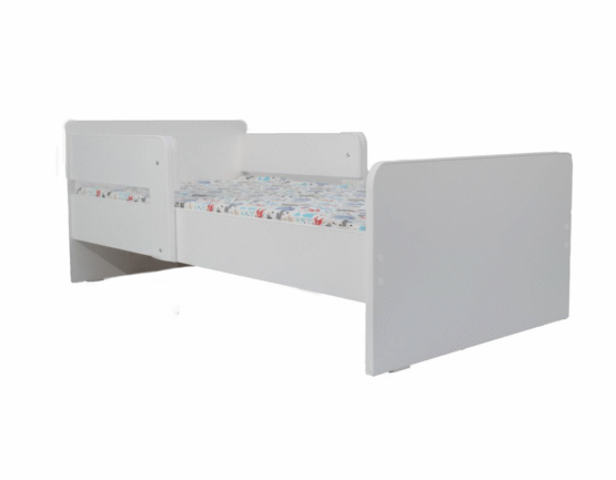 Pat Alb, dubla protectie, 130×60 cm